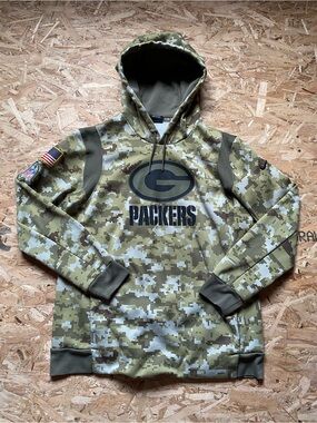 NFL Memorial Olive Camo Dri-FIT Hoodie with OnField Logo